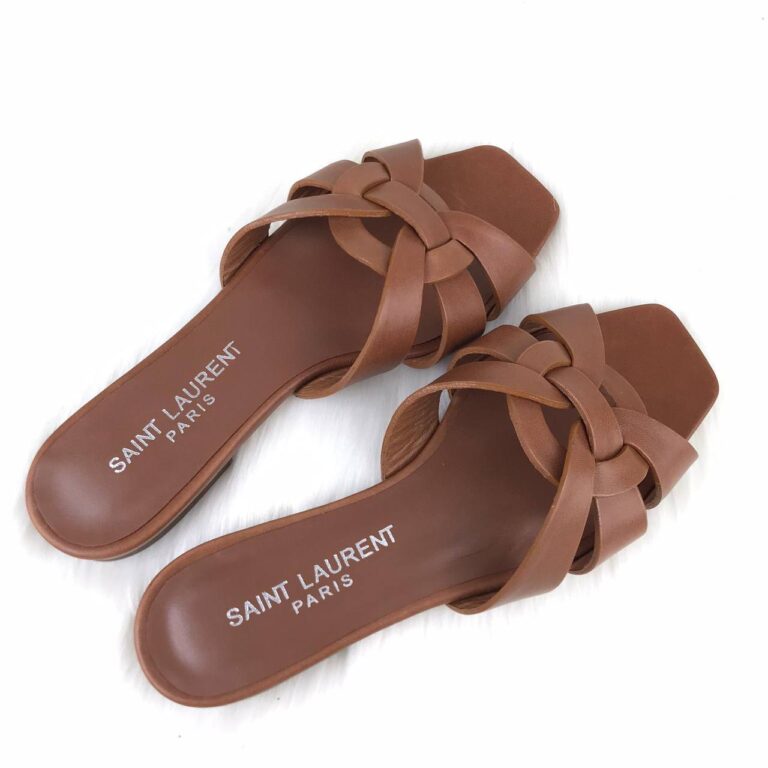 yves saint laurent ayakkabi terlik taba renk