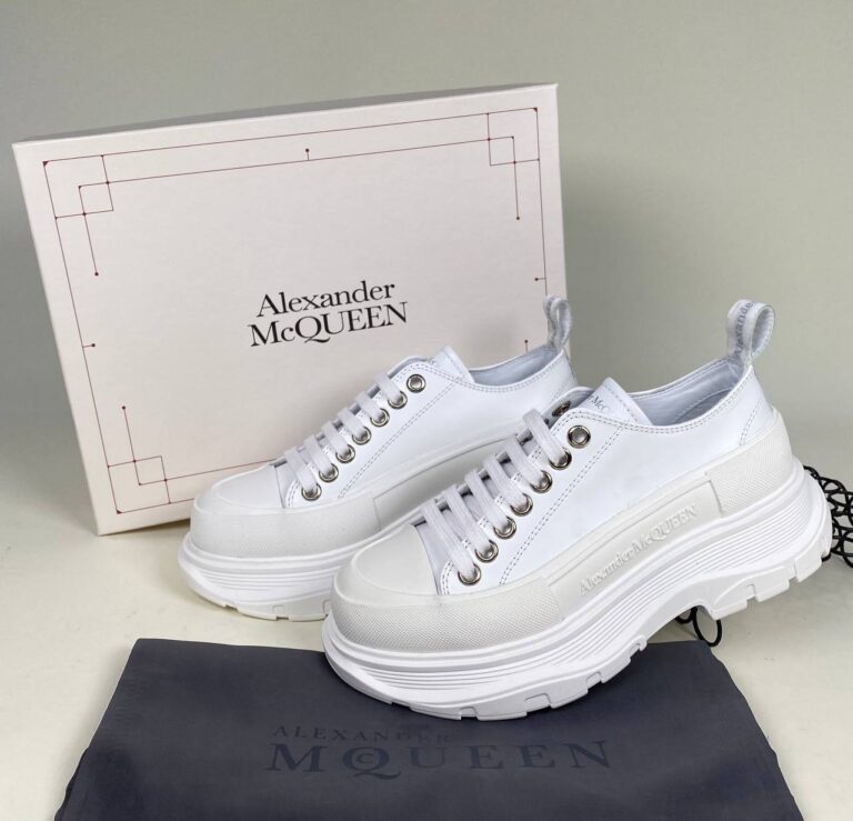 alexander mcqueen ayakkabi tread beyaz sneakers
