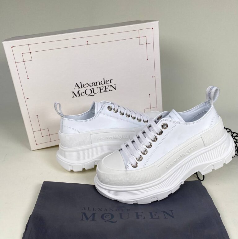 alexander mcqueen ayakkabi tread beyaz sneakers