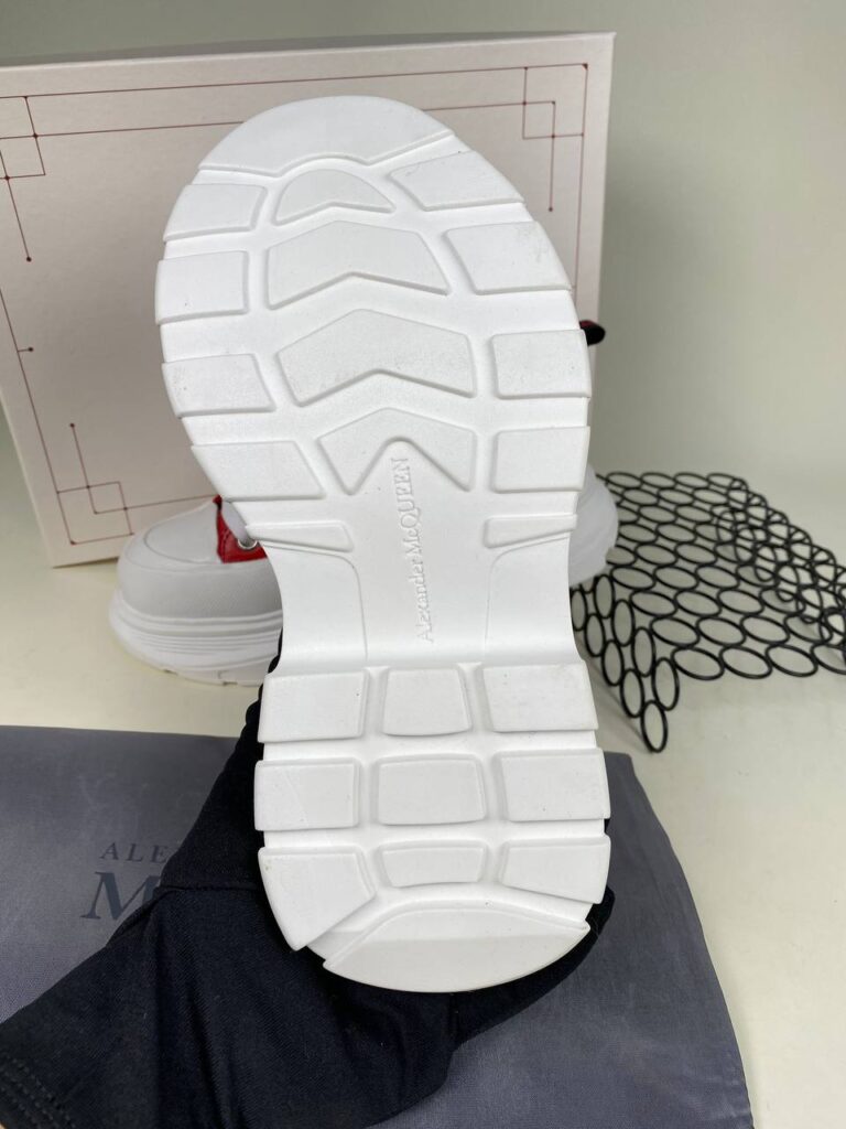 alexander mcqueen ayakkabi tread kirmizi sneakers