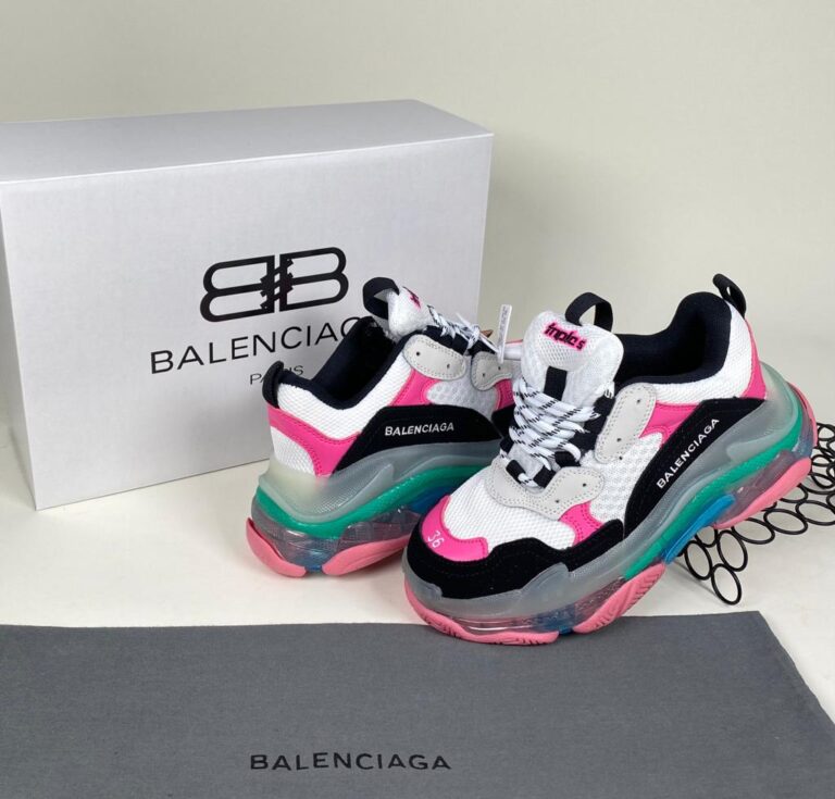 balenciaga ayakkabi sneaker triple s beyaz pembe ithal