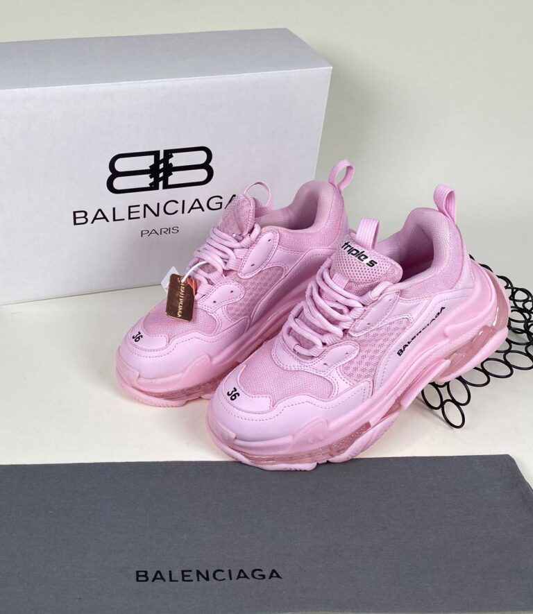 balenciaga ayakkabi sneaker triple s pembe seffaf ithal