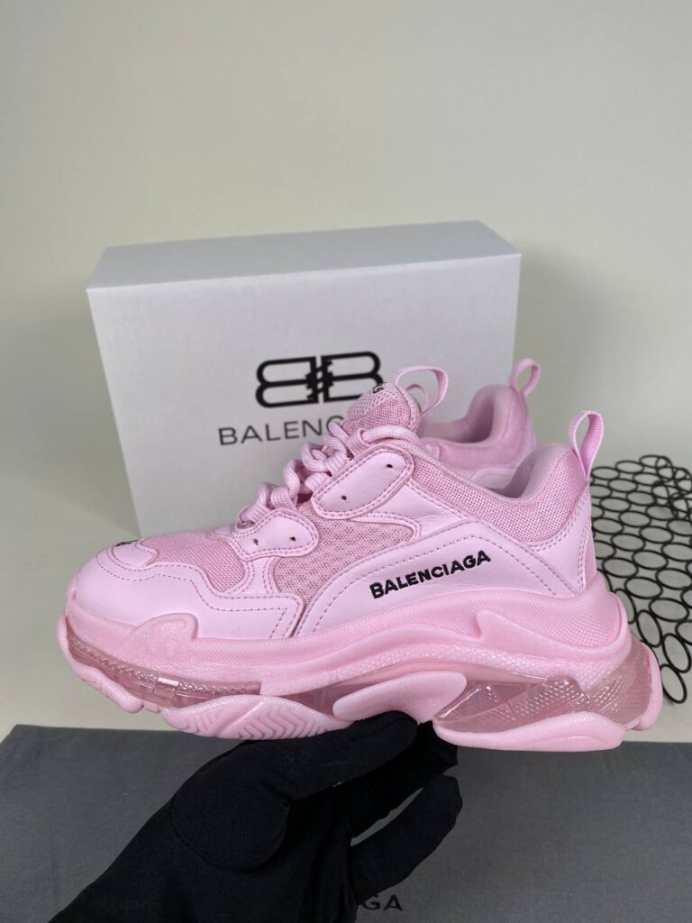 balenciaga ayakkabi sneaker triple s pembe seffaf ithal