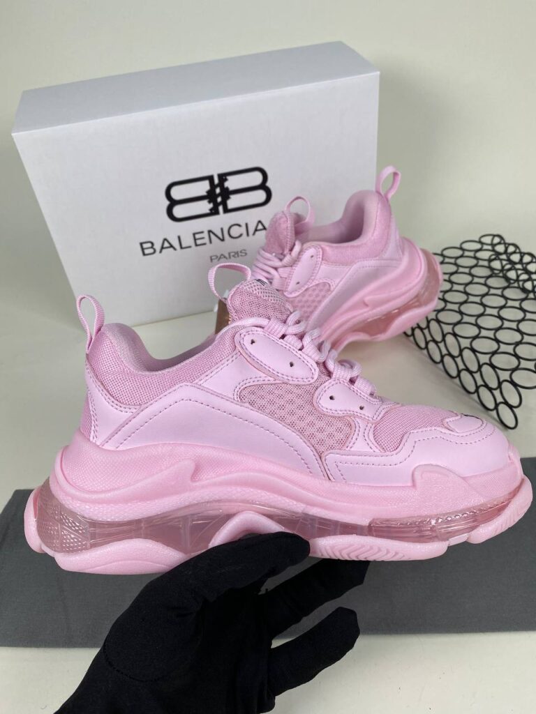 balenciaga ayakkabi sneaker triple s pembe seffaf ithal