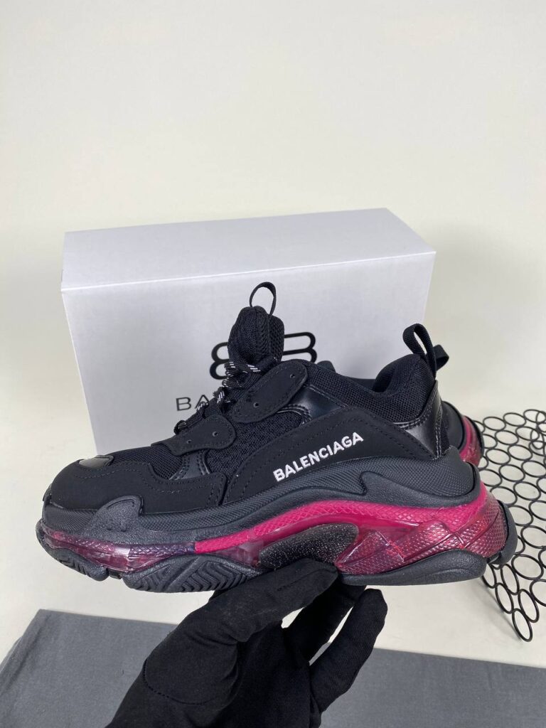 balenciaga ayakkabi sneaker triple s siyah seffaf ithal