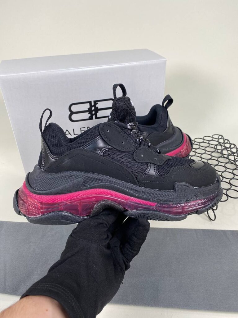 balenciaga ayakkabi sneaker triple s siyah seffaf ithal