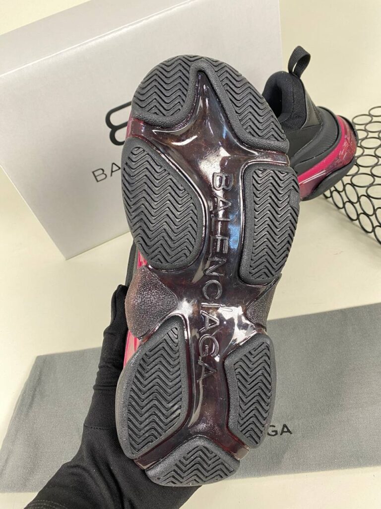balenciaga ayakkabi sneaker triple s siyah seffaf ithal