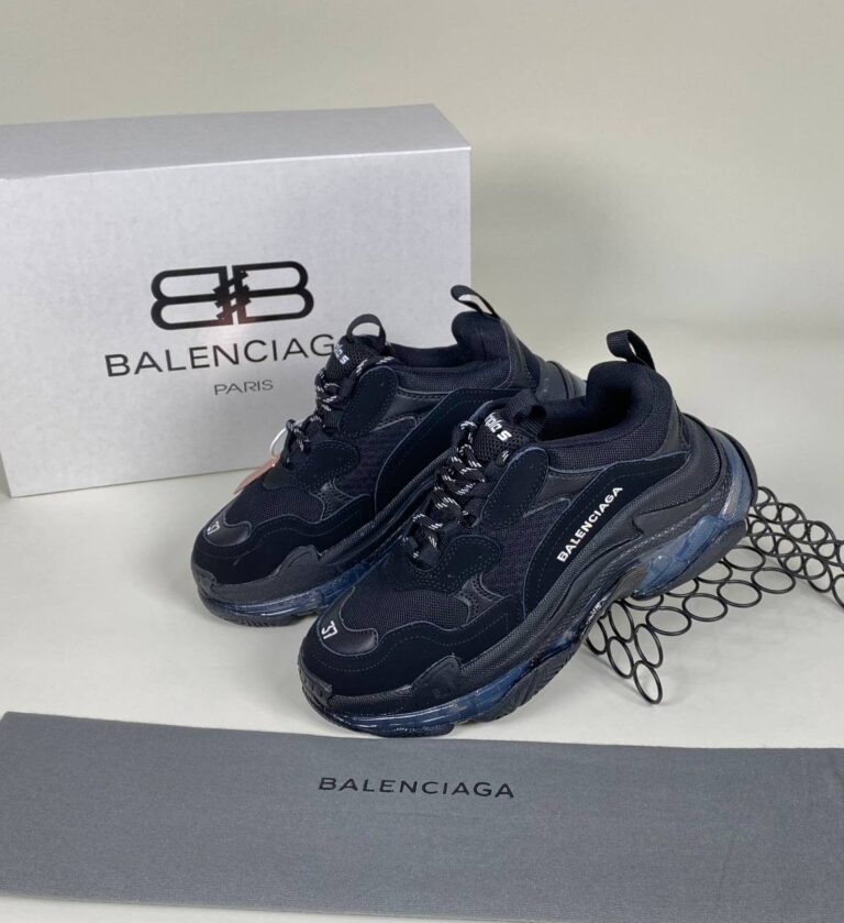 balenciaga ayakkabi sneaker triple s siyah seffaf ithal