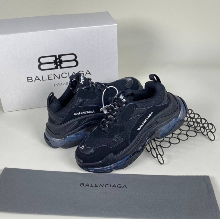 balenciaga ayakkabi sneaker triple s siyah seffaf ithal