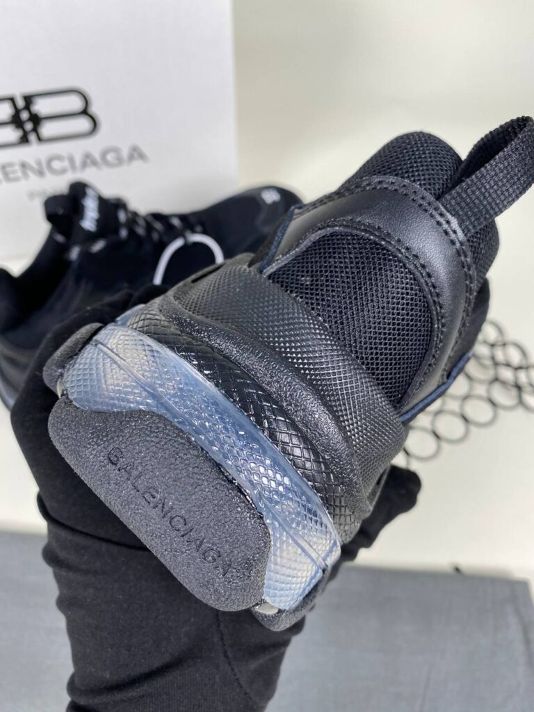 balenciaga ayakkabi sneaker triple s siyah seffaf ithal