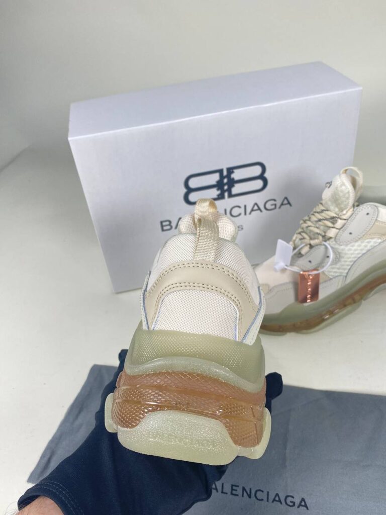 balenciaga ayakkabi sneaker unisex triple s beyaz seffaf ithal