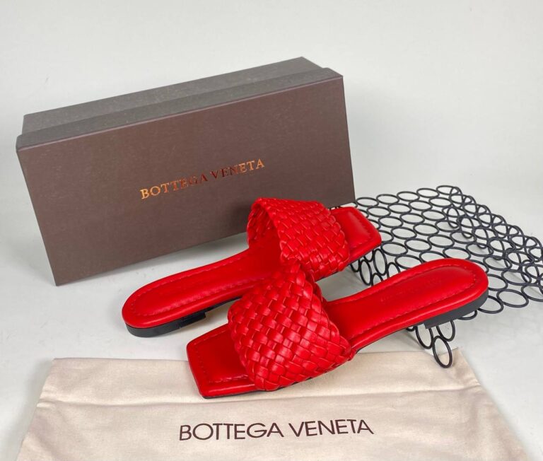 bottega veneta ayakkabi kirmizi ?rg?l? terlik