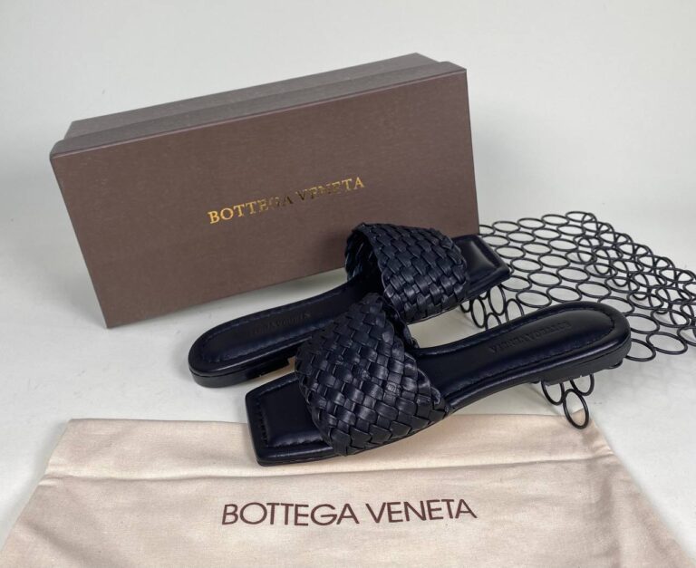 bottega veneta ayakkabi siyah ?rg?l? terlik