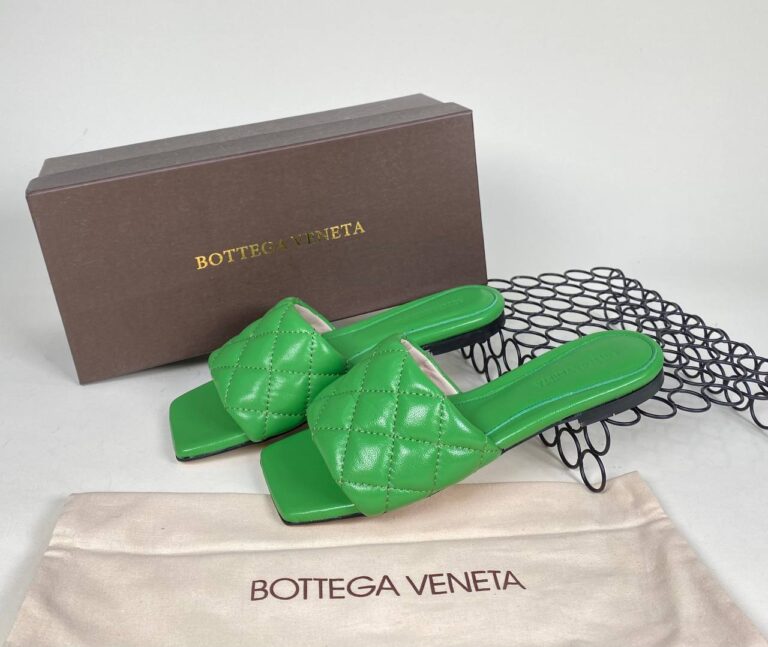 bottega veneta ayakkabi yesil terlik