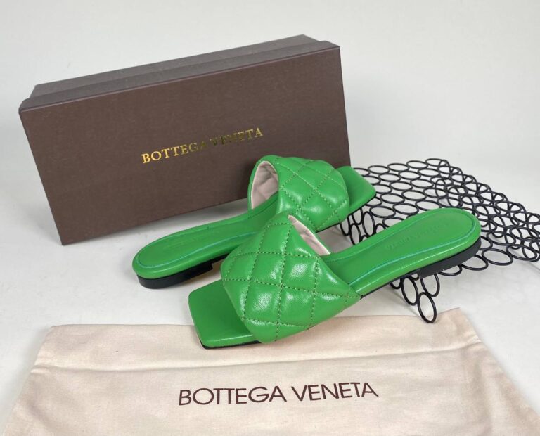 bottega veneta ayakkabi yesil terlik