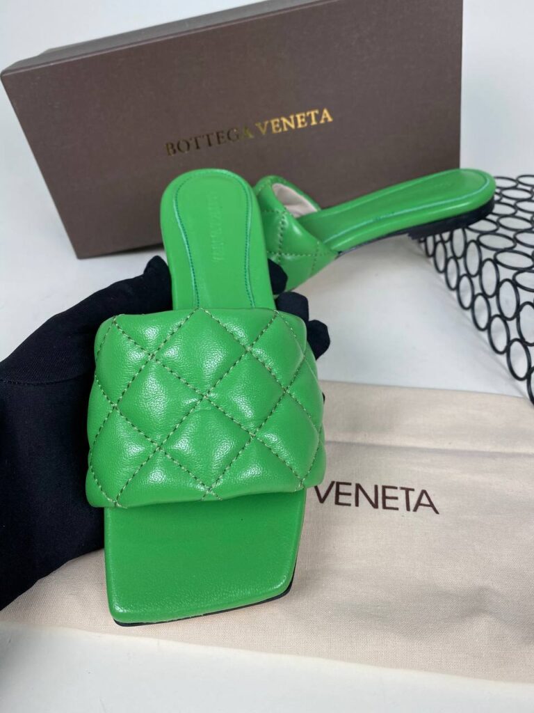 bottega veneta ayakkabi yesil terlik