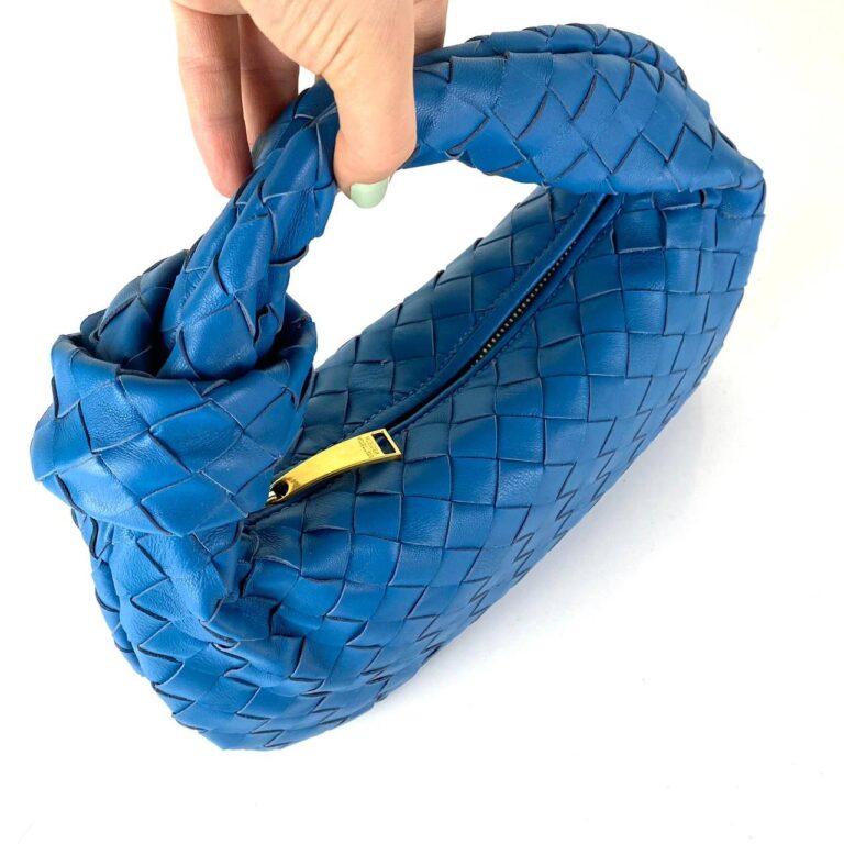 bottega veneta canta jodie mini boy mavi 48x40 cm