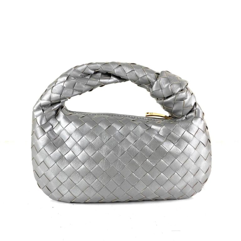 bottega veneta canta jodie mini boy silver 48x40 cm