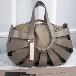 bottega veneta canta shell vizon 40x25 cm