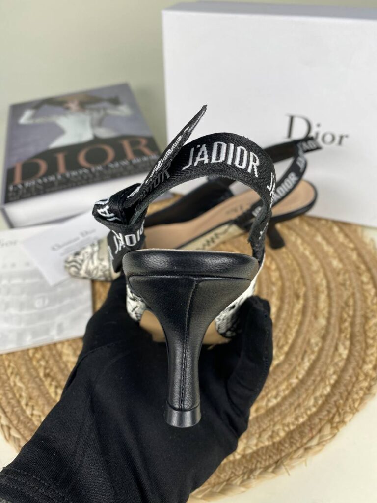 christian dior ayakkabi jadior slingback topuklu nakisli 6 cm