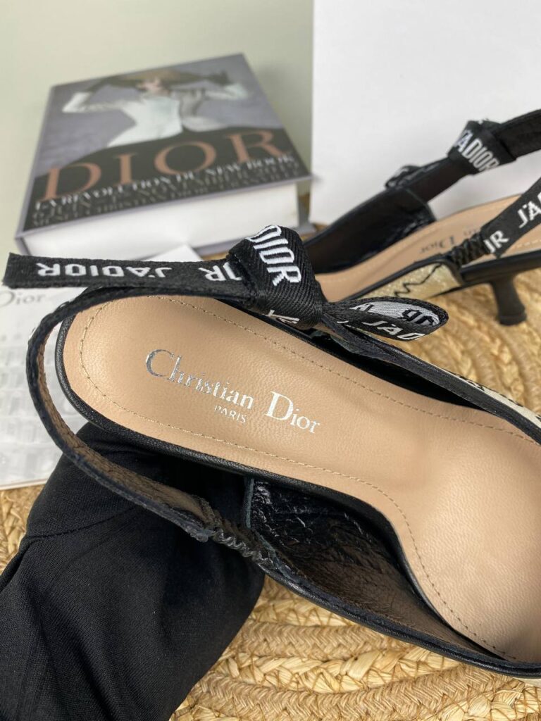 christian dior ayakkabi jadior slingback topuklu nakisli 6 cm