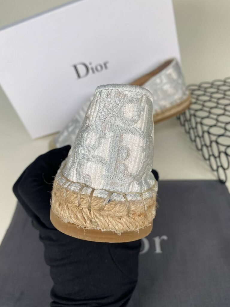 christian dior babet espadril nakisli gri