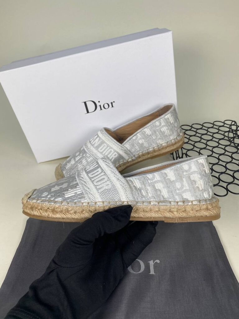 christian dior babet espadril nakisli gri