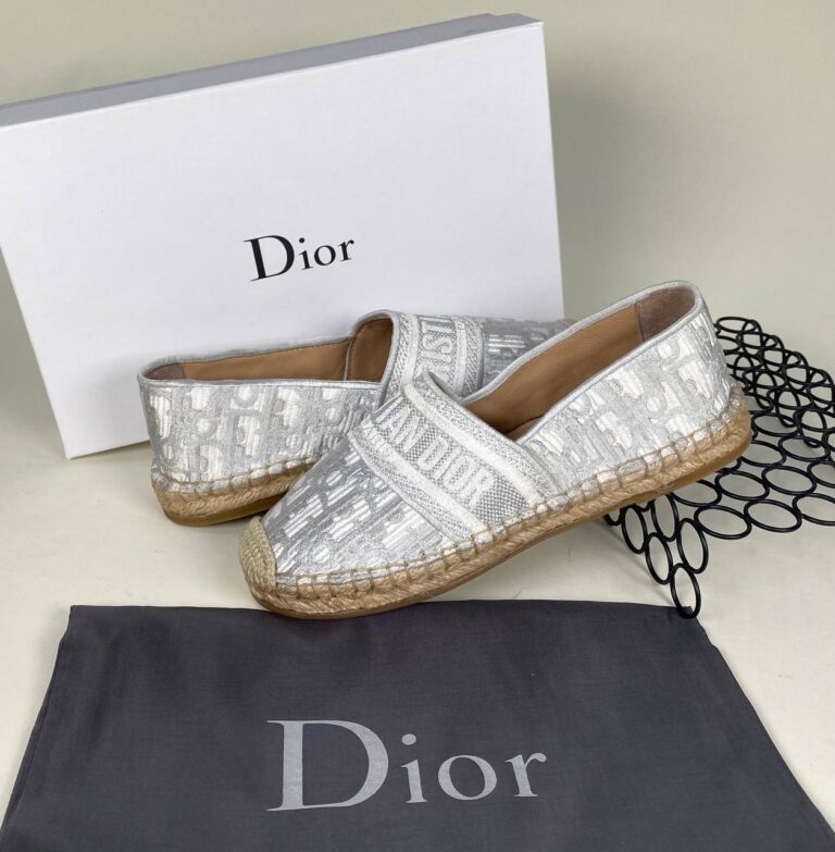 christian dior babet espadril nakisli gri