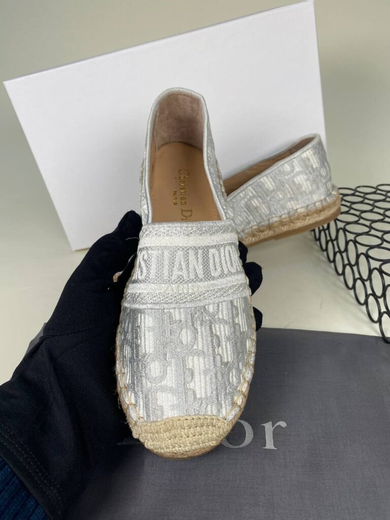 christian dior babet espadril nakisli gri