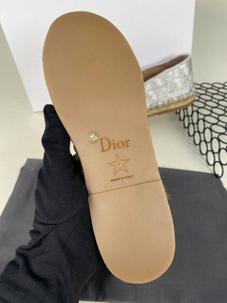 christian dior babet espadril nakisli gri