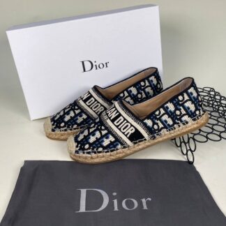 christian dior babet espadril nakisli siyah mavi