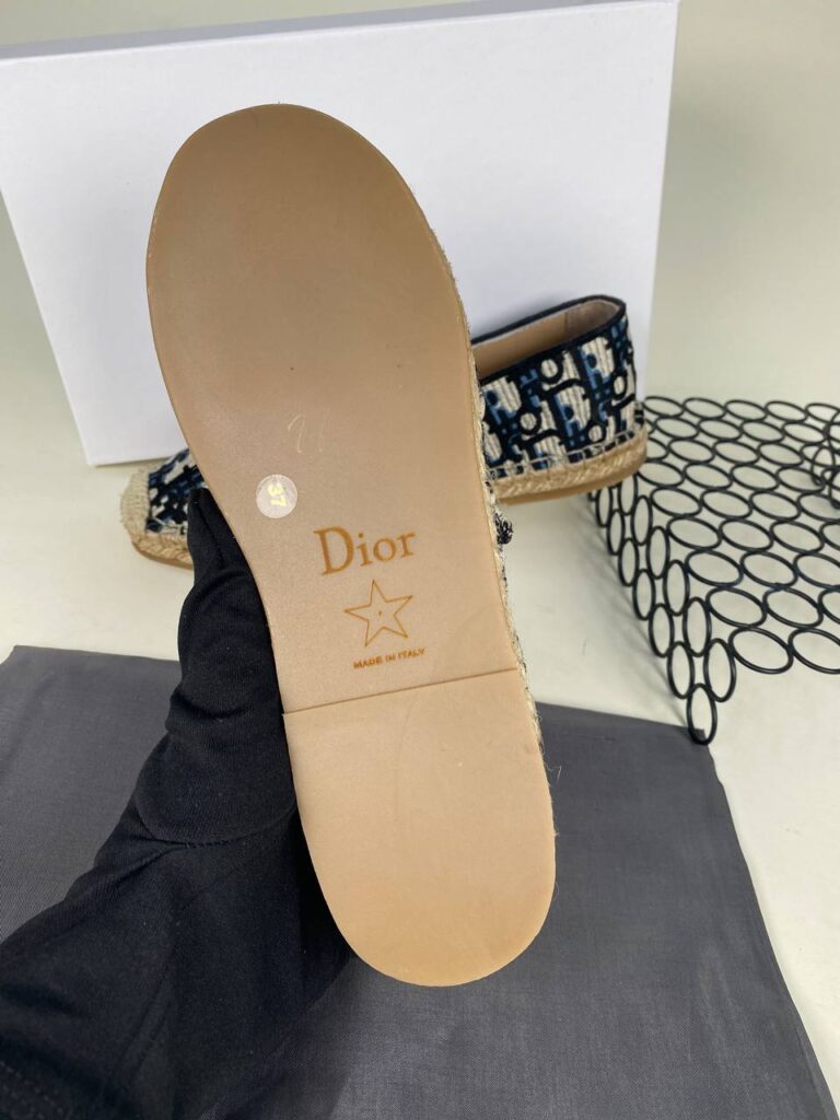christian dior babet espadril nakisli siyah mavi