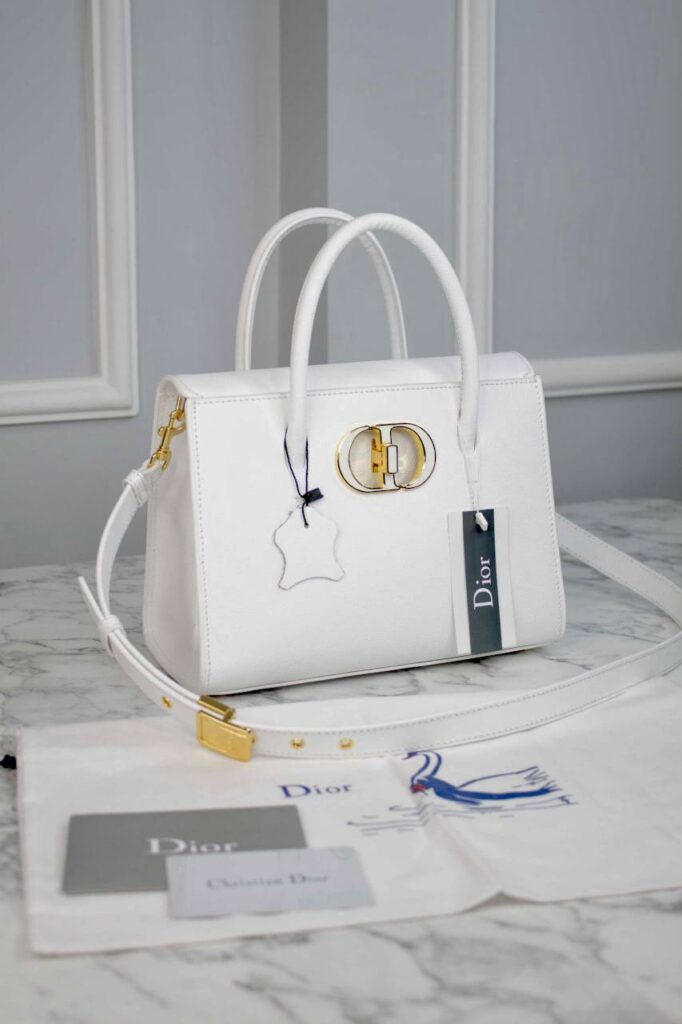 christian dior canta medium st honore tote beyaz 25x19x12 cm