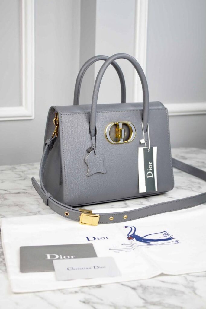 christian dior canta medium st honore tote gri 25x19x12 cm