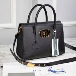 christian dior canta medium st honore tote siyah 25x19x12 cm