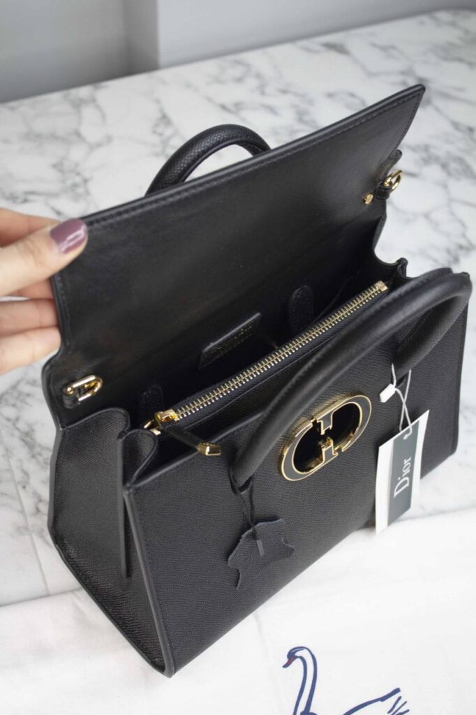 christian dior canta medium st honore tote siyah 25x19x12 cm