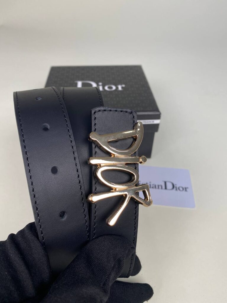 christian dior kemer siyah gold yazi ithal aksesuar