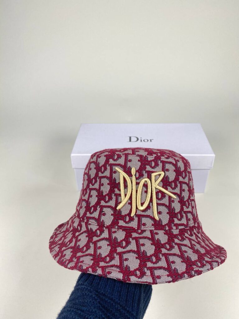 christian dior sapka kirmizi classic gold logo standart beden