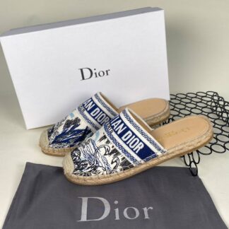 christian dior terlik nakisli beyaz mavi
