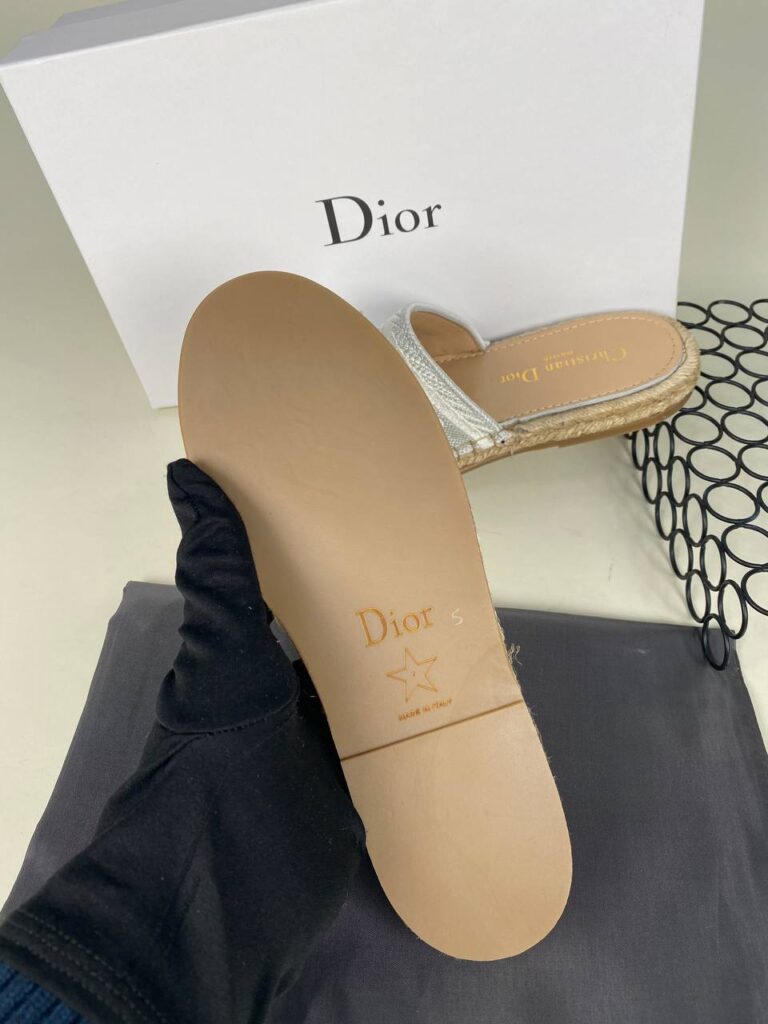 christian dior terlik nakisli gri
