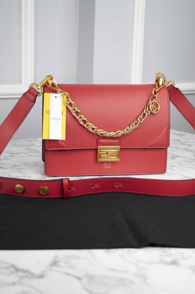 fendi canta kan u shoulder ithal kirmizi 25x18.5x10 cm