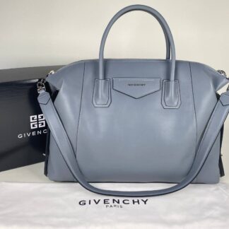 givenchy canta antigona large soft bagin ithal gri