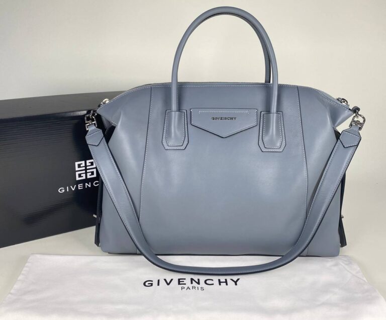 givenchy canta antigona large soft bagin ithal gri