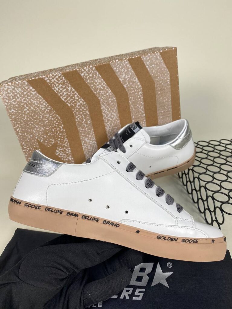 golden goose ayakkabi beyaz pudra silver
