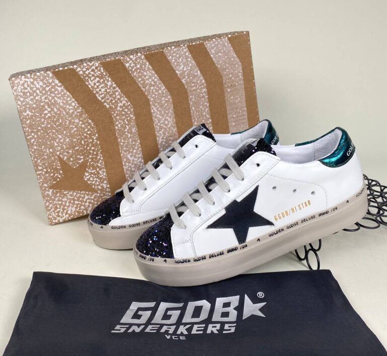 golden goose ayakkabi beyaz simli sneakers