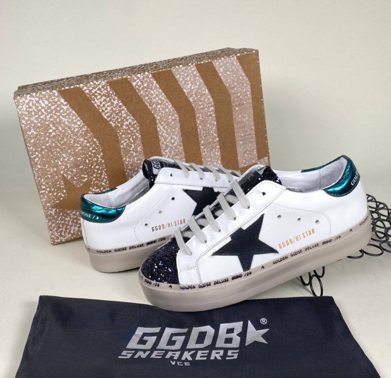 golden goose ayakkabi beyaz simli sneakers
