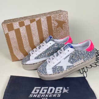 golden goose ayakkabi silver simli beyaz pembe