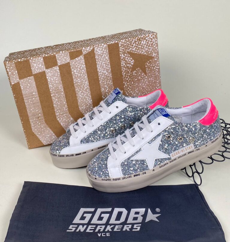 golden goose ayakkabi silver simli beyaz pembe