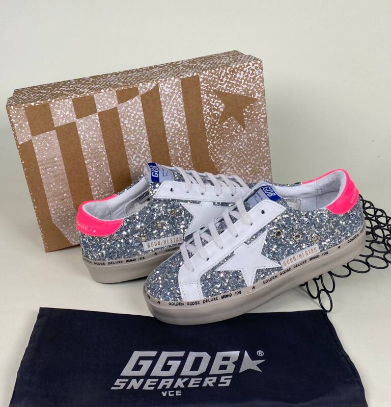 golden goose ayakkabi silver simli beyaz pembe