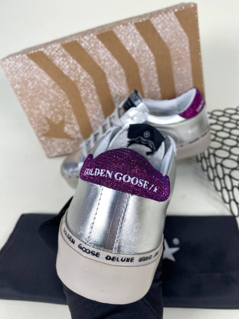 golden goose ayakkabi silver sneakers